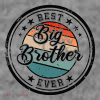 Retro Best Big Brother Ever Big Brother Toddler Hoodie thumb 2