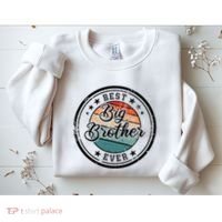 Retro Best Big Brother Ever Big Brother Sweatshirt thumb 2