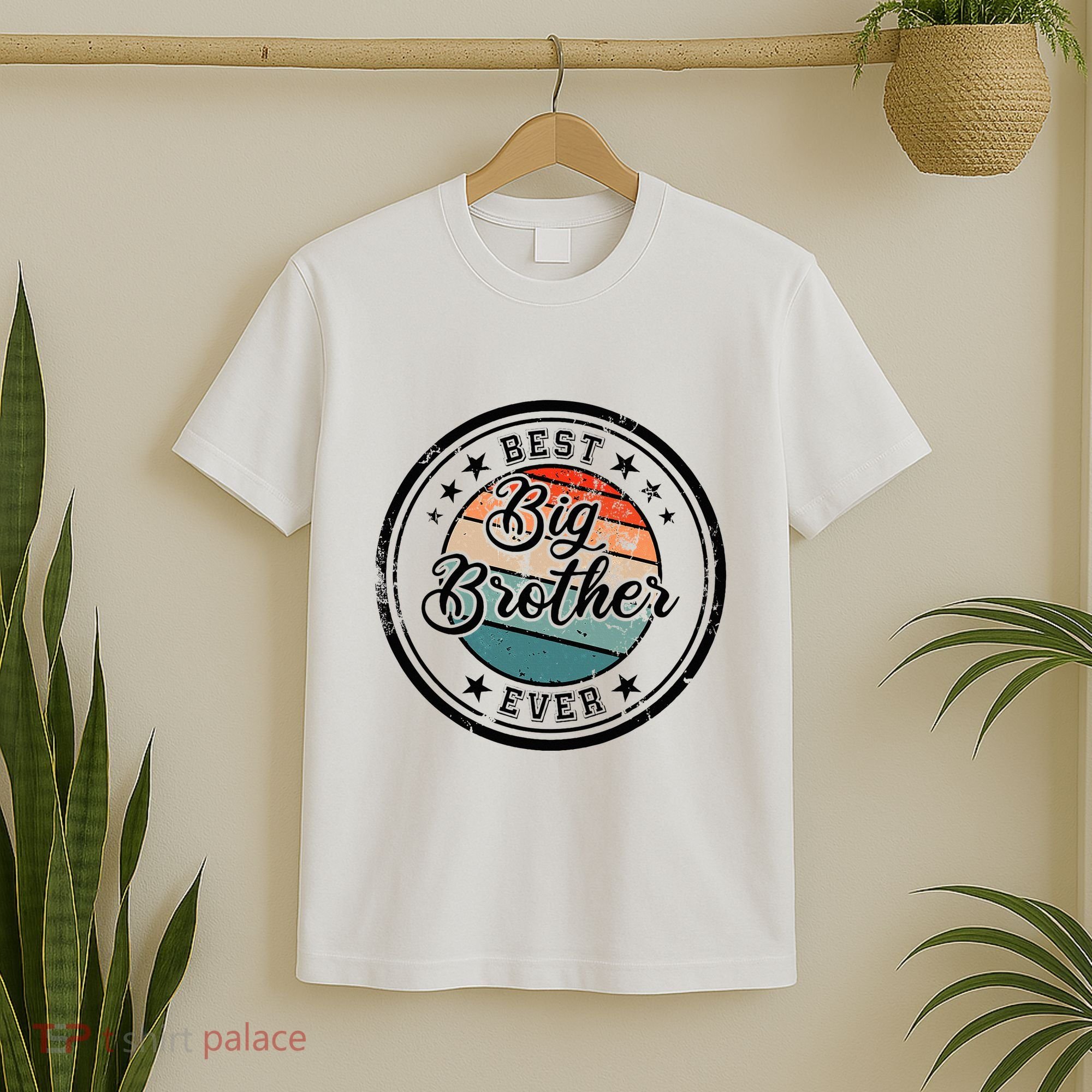 Retro Best Big Brother Ever Big Brother T-Shirt