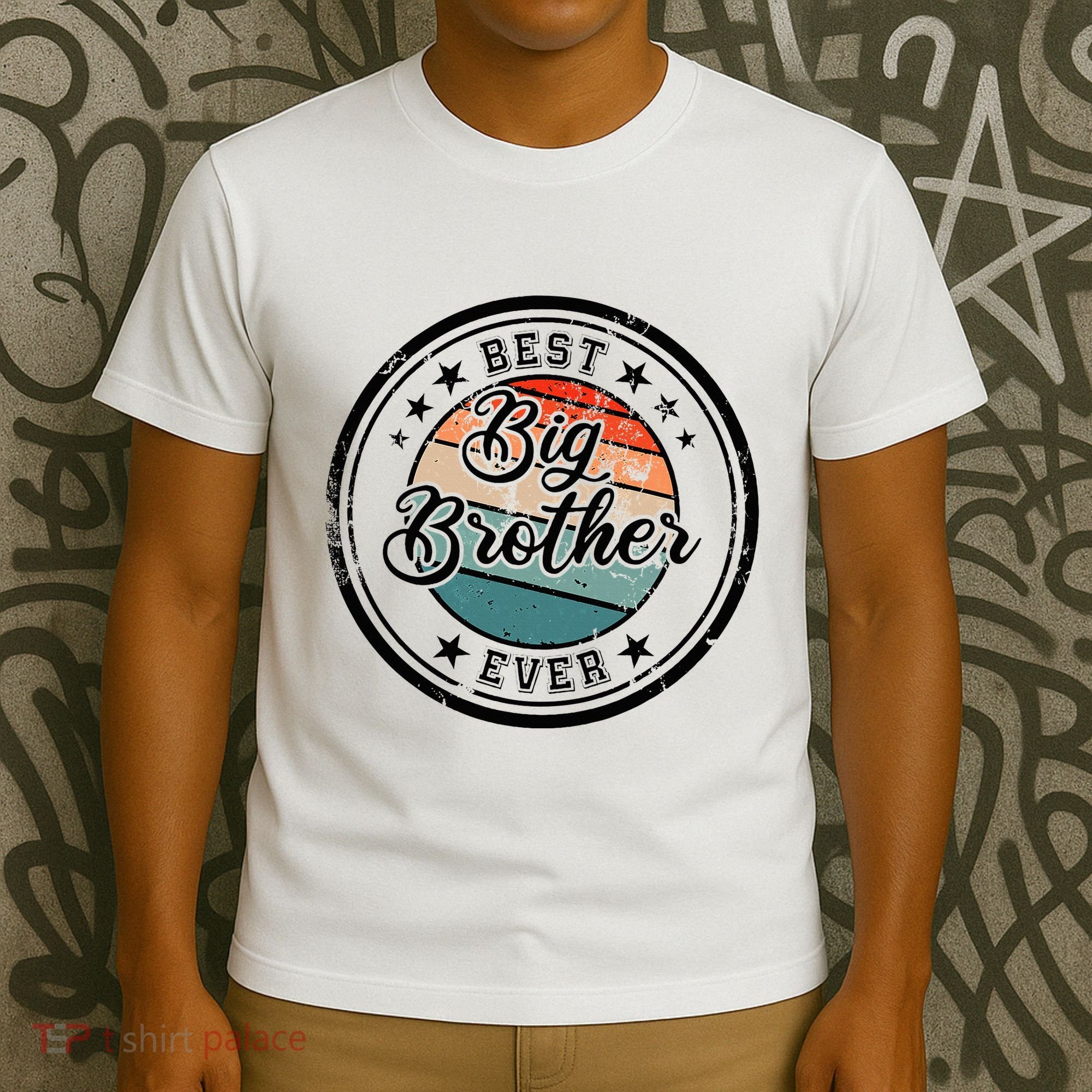 Retro Best Big Brother Ever Big Brother T-Shirt