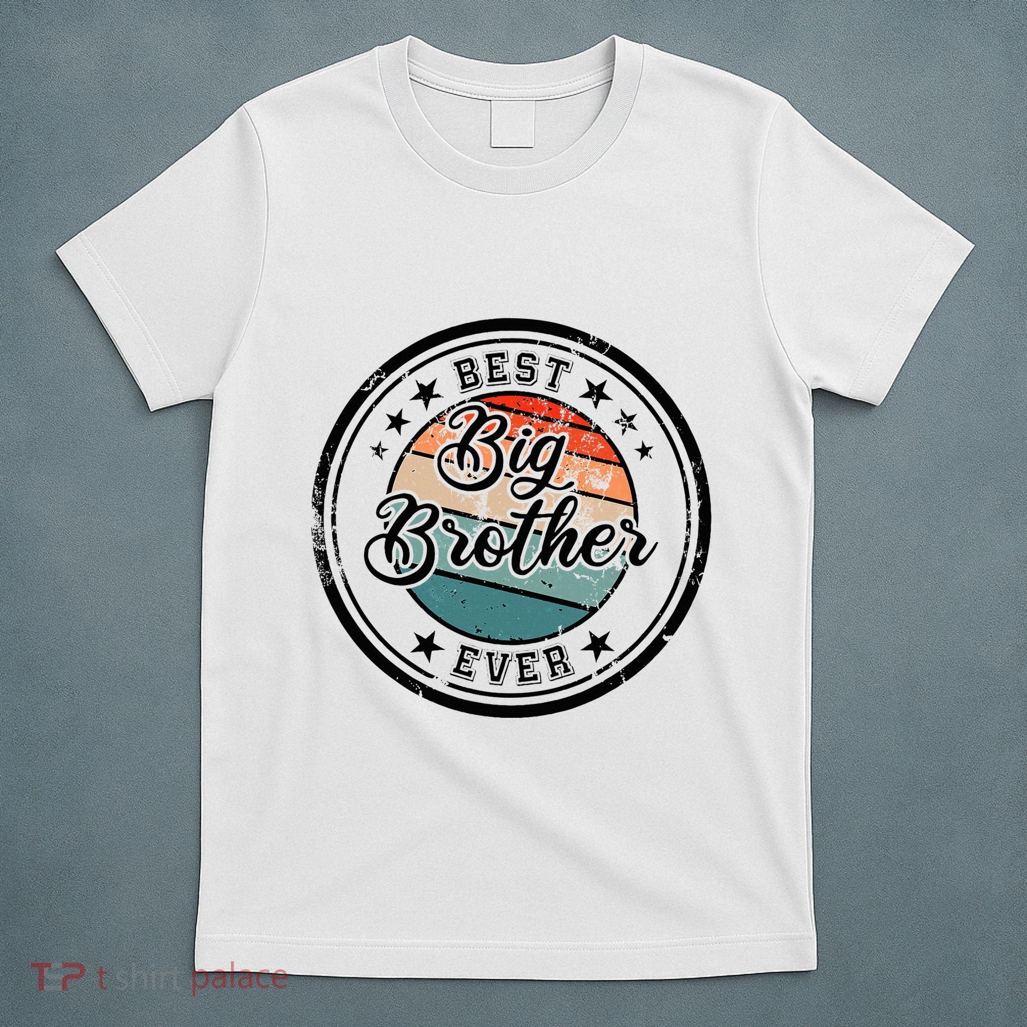 Retro Best Big Brother Ever Big Brother T-Shirt