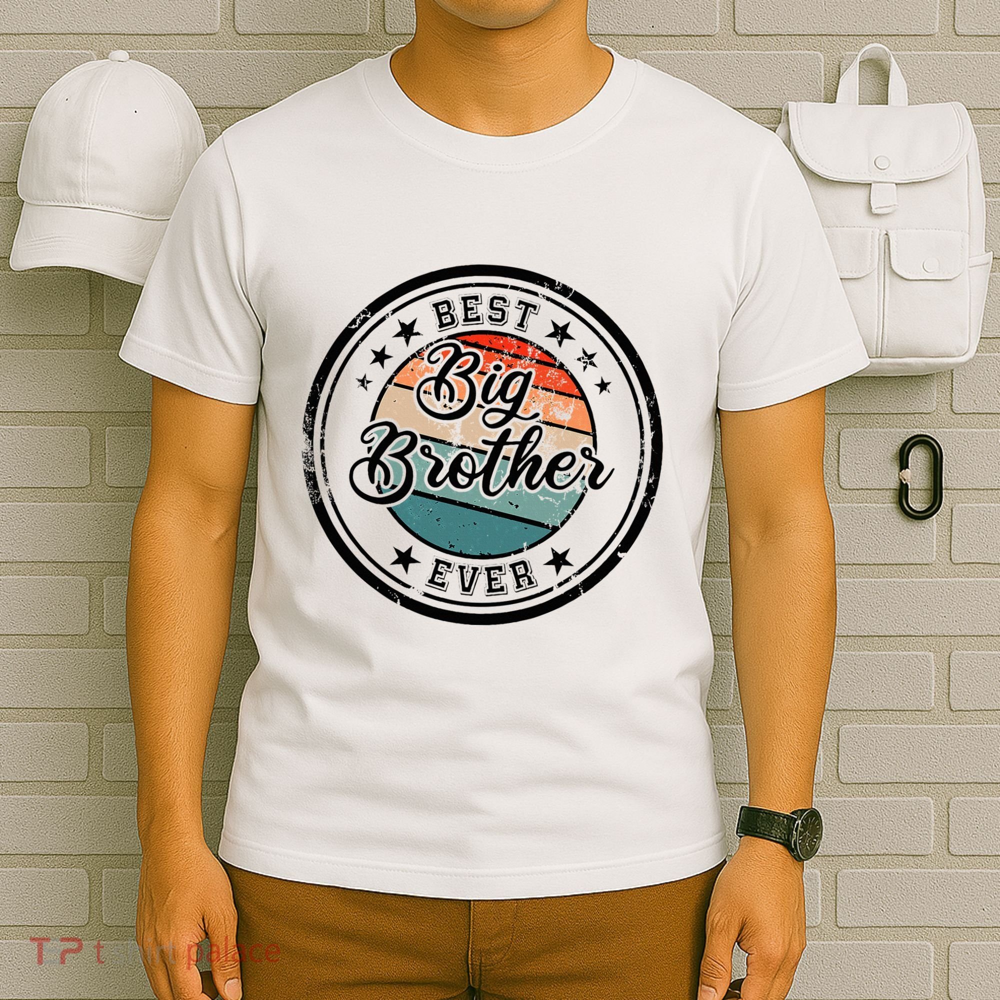 Retro Best Big Brother Ever Big Brother T-Shirt