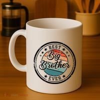 Retro Best Big Brother Ever Big Brother Coffee Mug thumb 4