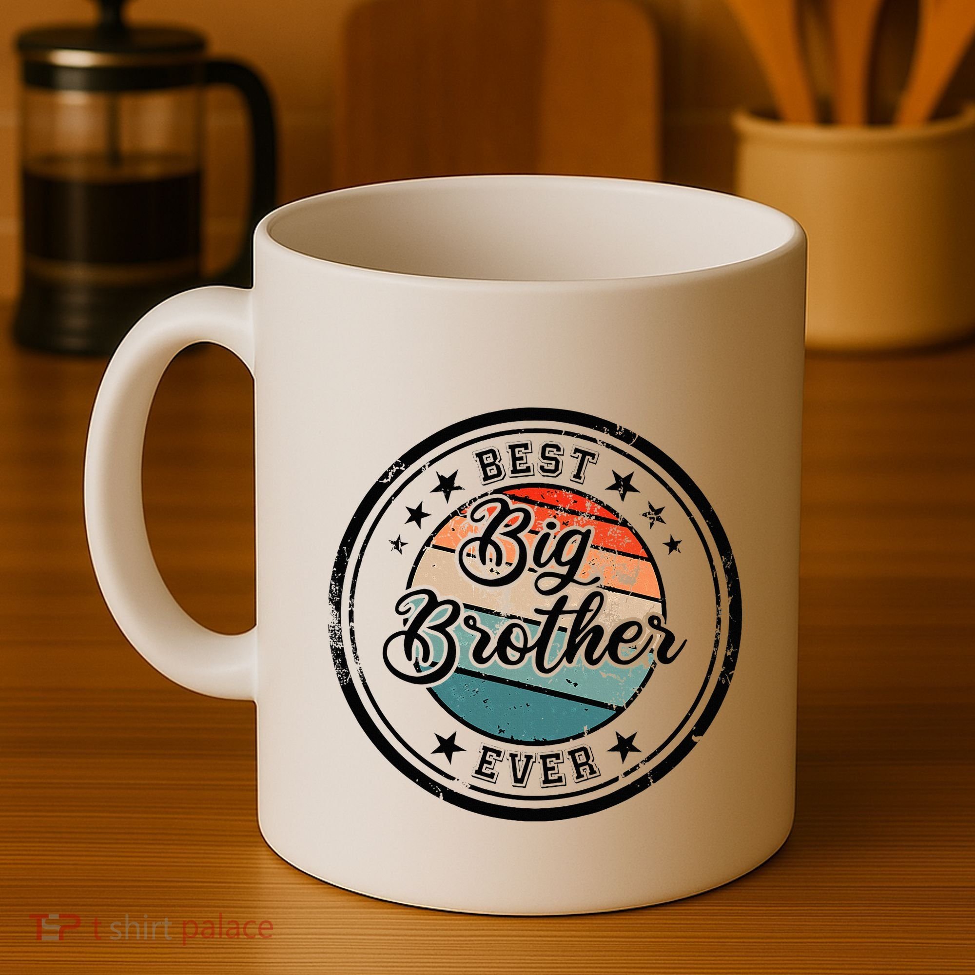 Retro Best Big Brother Ever Big Brother Coffee Mug