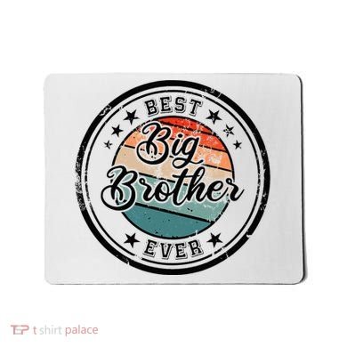 Retro Best Big Brother Ever Big Brother Mousepad