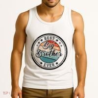 Retro Best Big Brother Ever Big Brother Tank Top thumb 3