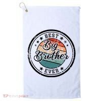 Retro Best Big Brother Ever Big Brother Golf Towel thumb 0