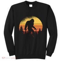 Retro Bigfoot Believer Silhouette Sasquatch Hide And Seek Sweatshirt thumb 0