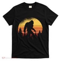Retro Bigfoot Believer Silhouette Sasquatch Hide And Seek T-Shirt thumb 0