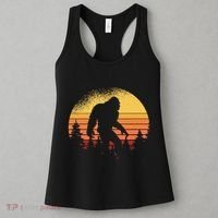 Retro Bigfoot Believer Silhouette Sasquatch Hide And Seek Women's Tank Top thumb 3