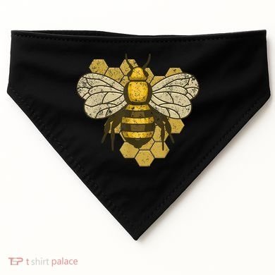 Retro Beekeeper Beekeeping Bumblebee Vintage Save The Bees USA-Made Doggie Bandana