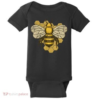 Retro Beekeeper Beekeeping Bumblebee Vintage Save The Bees Baby Bodysuit