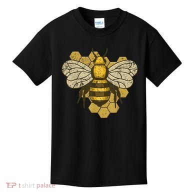 Retro Beekeeper Beekeeping Bumblebee Vintage Save The Bees Kids T-Shirt
