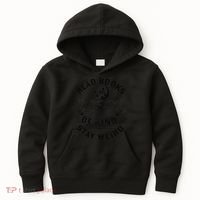 Read Books Be Kind Stay Weird Skeleton Reading Book Kids Hoodie thumb 0
