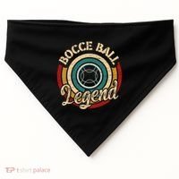 Retro Bocce Ball Legend Proud Italian Bocce Ball Gift USA-Made Doggie Bandana thumb 0