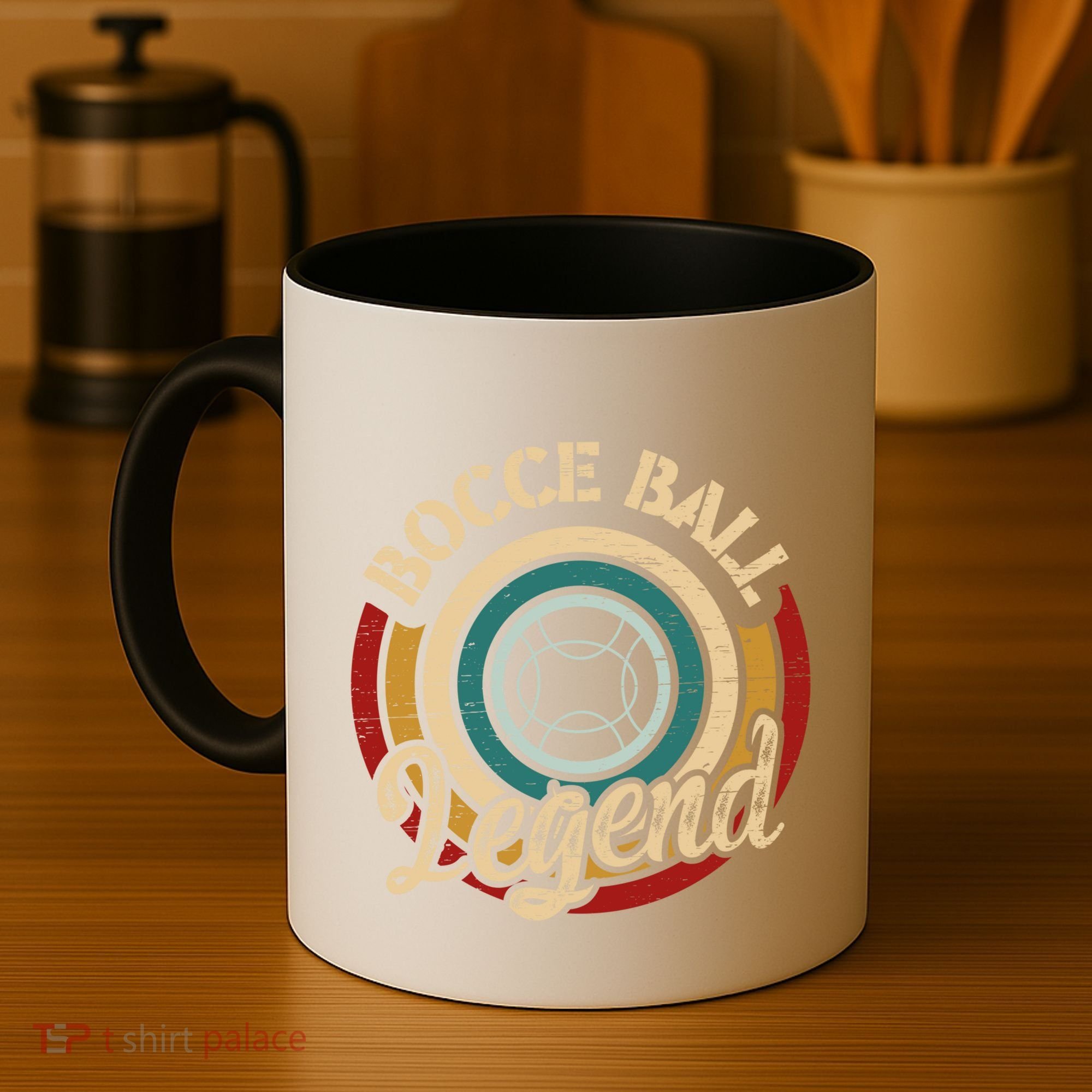 Retro Bocce Ball Legend Proud Italian Bocce Ball Gift Coffee Mug