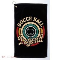 Retro Bocce Ball Legend Proud Italian Bocce Ball Gift Golf Towel thumb 0