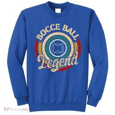 Retro Bocce Ball Legend Proud Italian Bocce Ball Gift Sweatshirt
