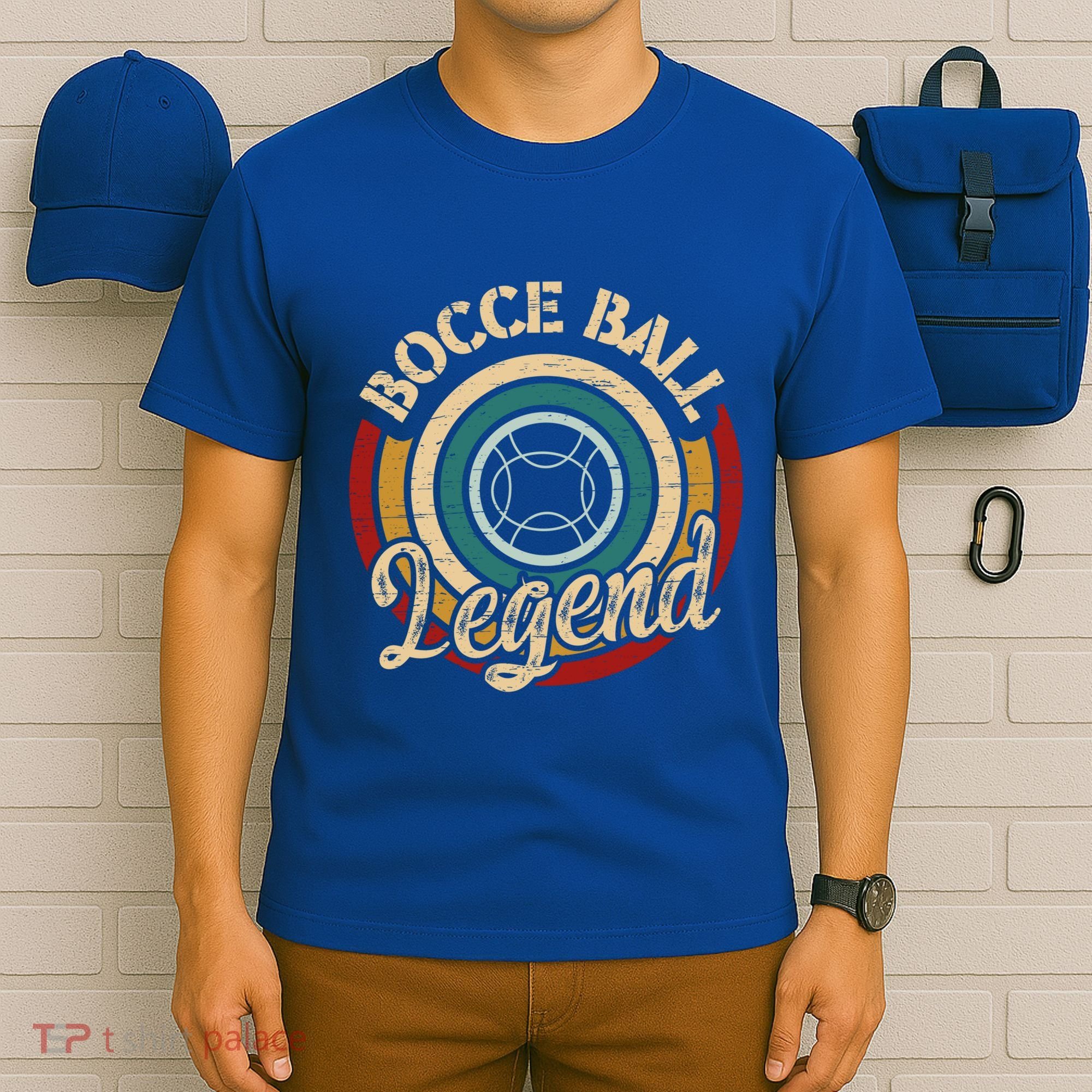 Retro Bocce Ball Legend Proud Italian Bocce Ball Gift T-Shirt