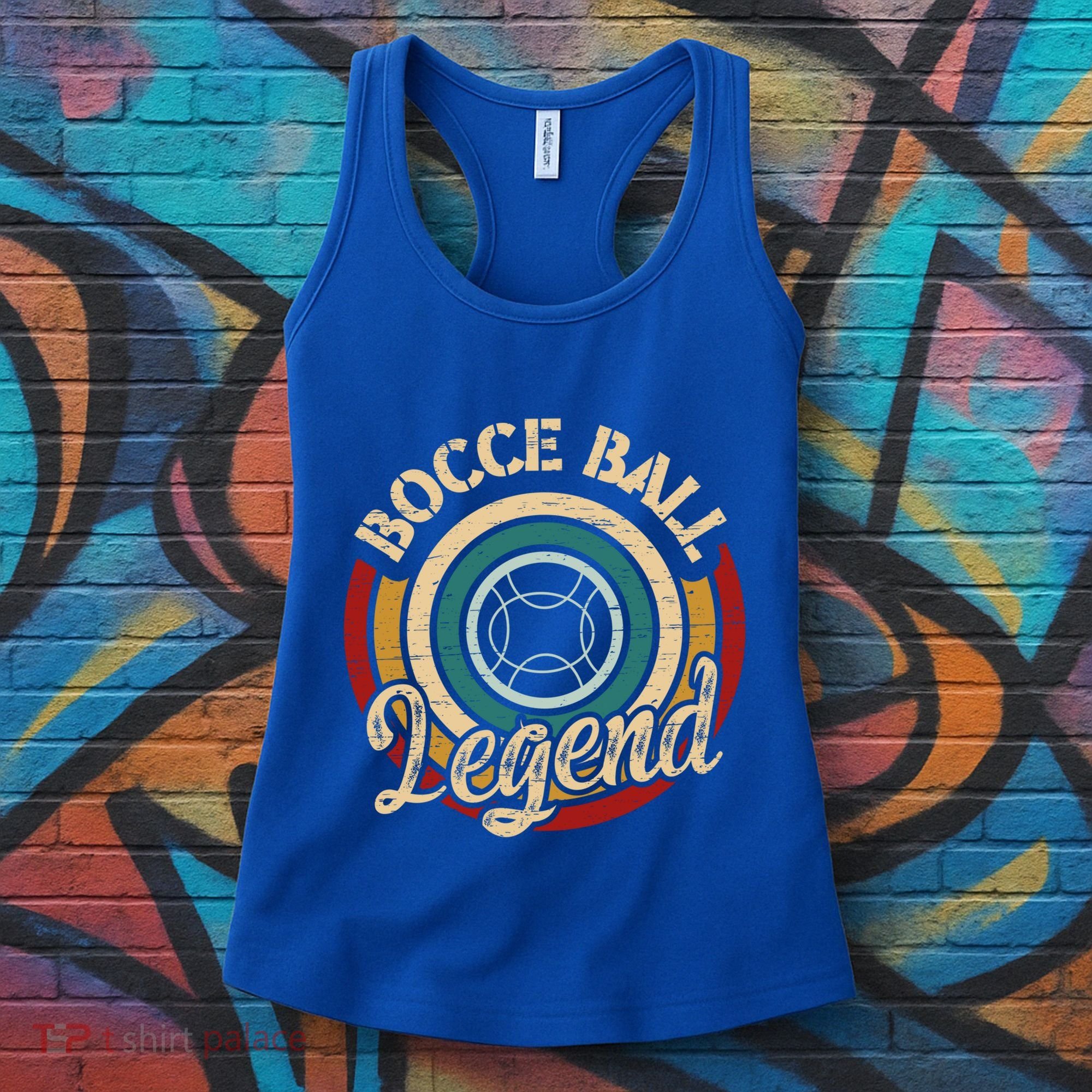 Retro Bocce Ball Legend Proud Italian Bocce Ball Gift Women's Tank Top