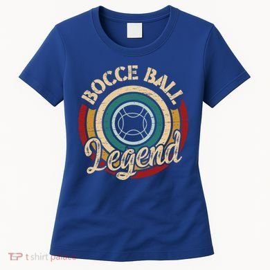 Retro Bocce Ball Legend Proud Italian Bocce Ball Gift Women's T-Shirt