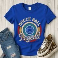 Retro Bocce Ball Legend Proud Italian Bocce Ball Gift Women's T-Shirt thumb 3