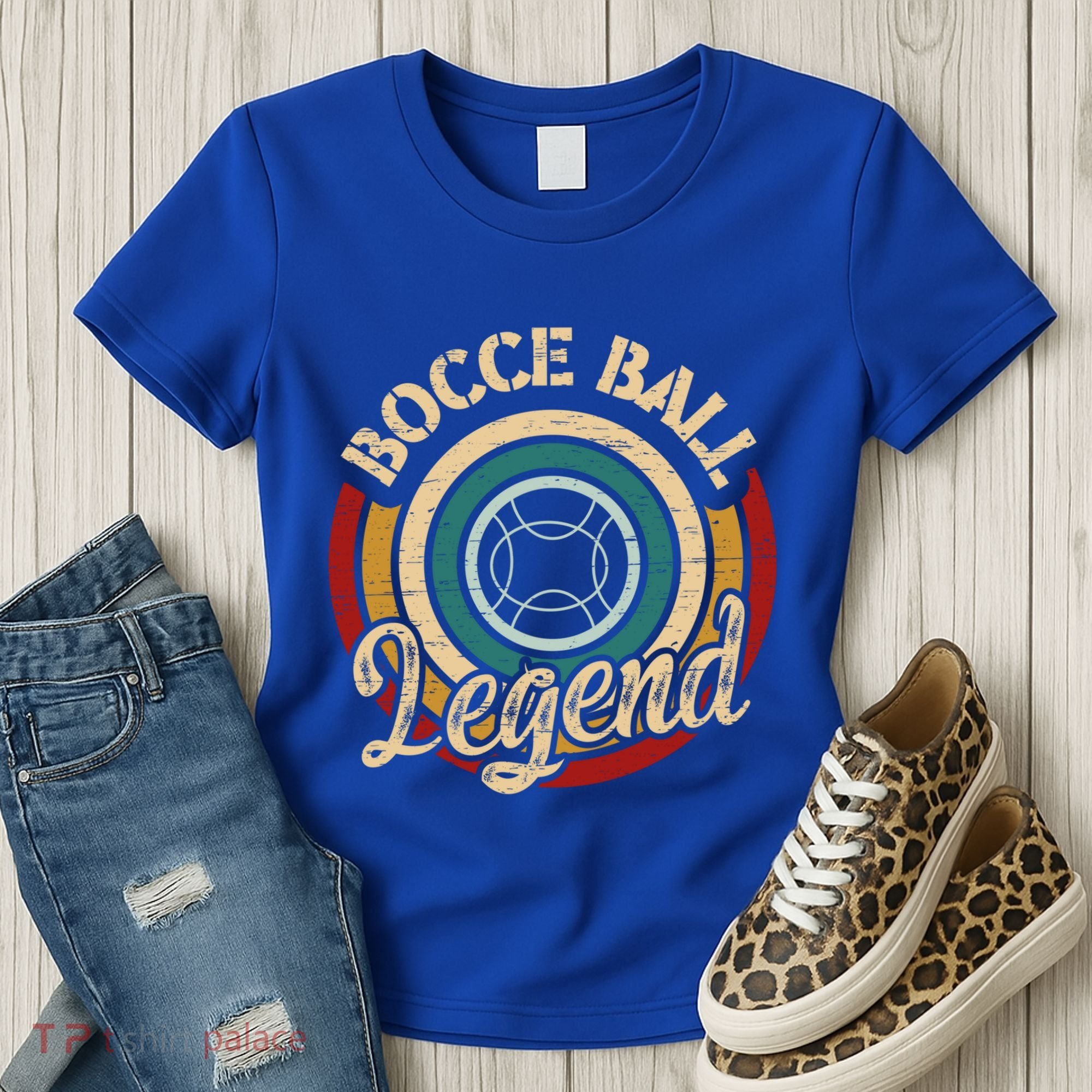 Retro Bocce Ball Legend Proud Italian Bocce Ball Gift Women's T-Shirt