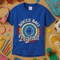 Retro Bocce Ball Legend Proud Italian Bocce Ball Gift Kids T-Shirt thumb 3