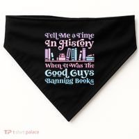Reading Banned Books Book Lovers Reader I read banned books USA-Made Doggie Bandana thumb 0