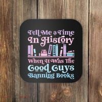 Reading Banned Books Book Lovers Reader I read banned books Coaster thumb 0