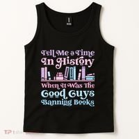 Reading Banned Books Book Lovers Reader I read banned books Tank Top thumb 2