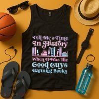 Reading Banned Books Book Lovers Reader I read banned books Tank Top thumb 4