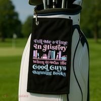 Reading Banned Books Book Lovers Reader I read banned books Golf Towel thumb 2