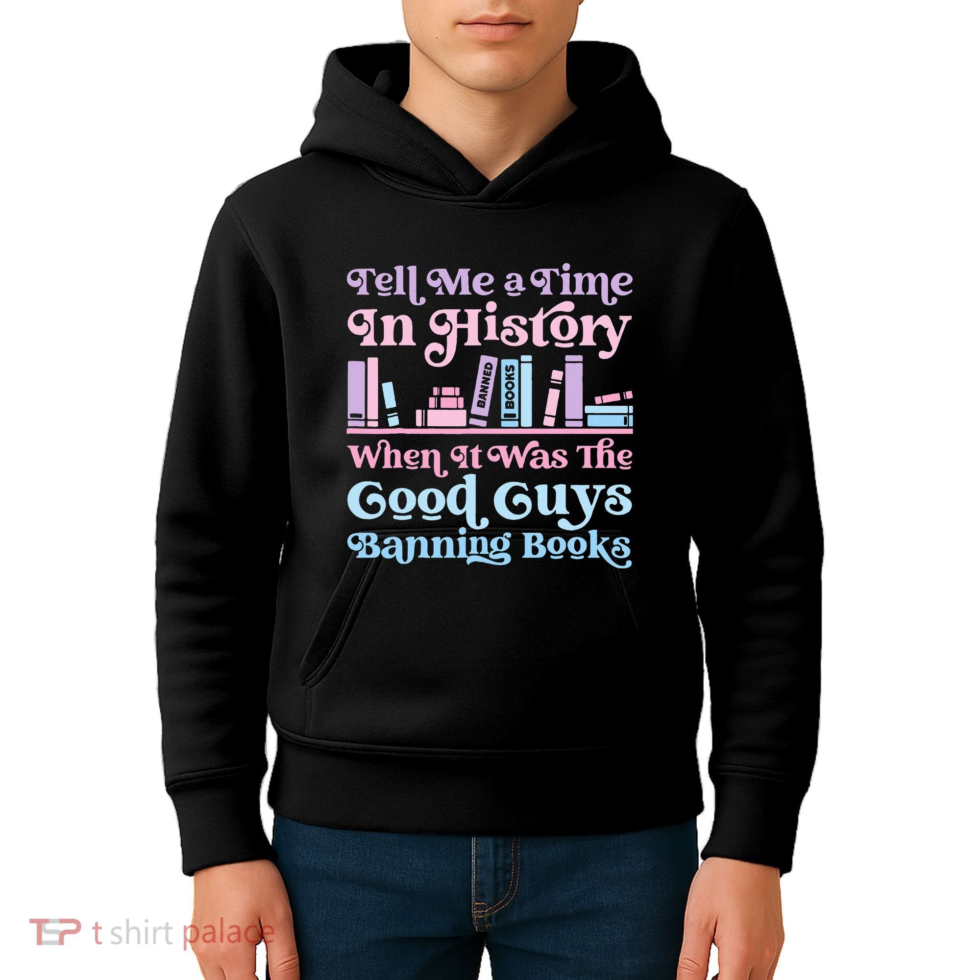 Reading Banned Books Book Lovers Reader I read banned books Kids Hoodie