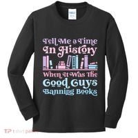 Reading Banned Books Book Lovers Reader I read banned books Kids Long Sleeve Shirt thumb 0
