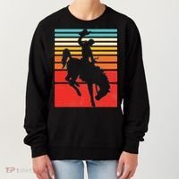 Rodeo Bucking Bronco Horse Retro Style Women's Sweatshirt thumb 0