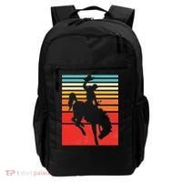 Rodeo Bucking Bronco Horse Retro Style Backpack thumb 0