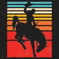 Rodeo Bucking Bronco Horse Retro Style Beanie thumb 2
