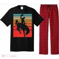 Rodeo Bucking Bronco Horse Retro Style Pajama Set thumb 0