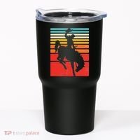 Rodeo Bucking Bronco Horse Retro Style Tumbler thumb 0