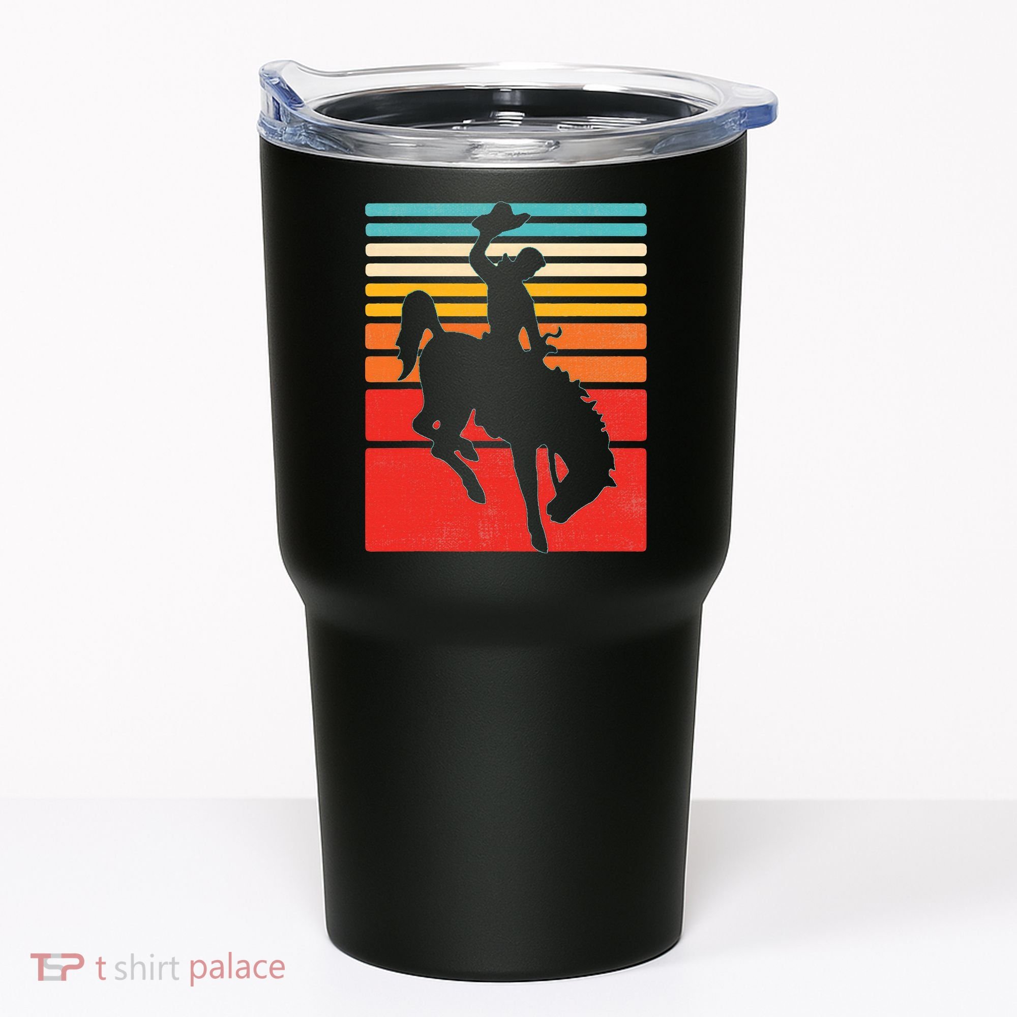 Rodeo Bucking Bronco Horse Retro Style Tumbler
