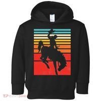 Rodeo Bucking Bronco Horse Retro Style Toddler Hoodie thumb 0