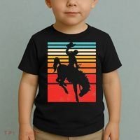 Rodeo Bucking Bronco Horse Retro Style Toddler T-Shirt thumb 2
