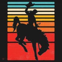 Rodeo Bucking Bronco Horse Retro Style Visor thumb 3