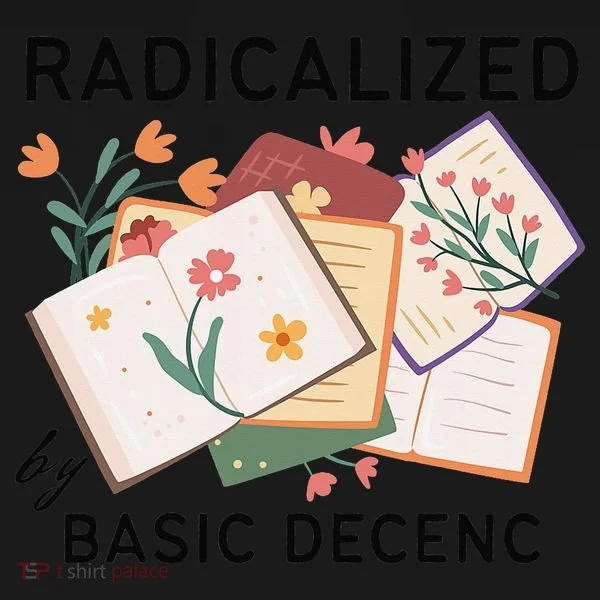 Radicalized By Basic Decency Book Flower Doggie Tank