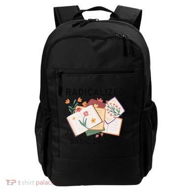 Radicalized By Basic Decency Book Flower Backpack