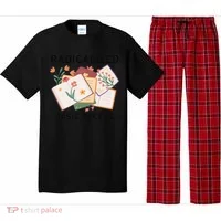 Radicalized By Basic Decency Book Flower Pajama Set thumb 0