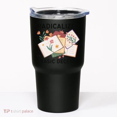 Radicalized By Basic Decency Book Flower Tumbler