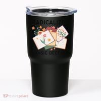 Radicalized By Basic Decency Book Flower Tumbler thumb 0