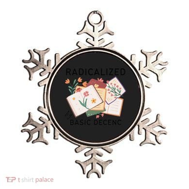 Radicalized By Basic Decency Book Flower Ornament